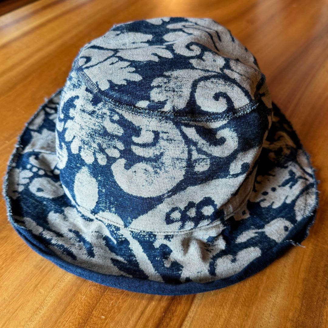 Used Capital IDG Tenjiku Damask discharge printing pt Bucket HAT (short brim)