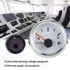 Mariner Tankanzeige 52mm/2in Kraftstofftank Füllstandsanzeige Wasserdicht 0-190 Ohm Signal Zeigerinstrument für Marineboot Auto (Weiß)