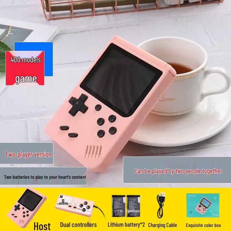 Handheld-Spielkonsole - Macaron-Edition: 800 Klassische Spiele, Nostalgisch Einzel-/Doppelspieler, Neues Modell mit Kostenlosem Versand