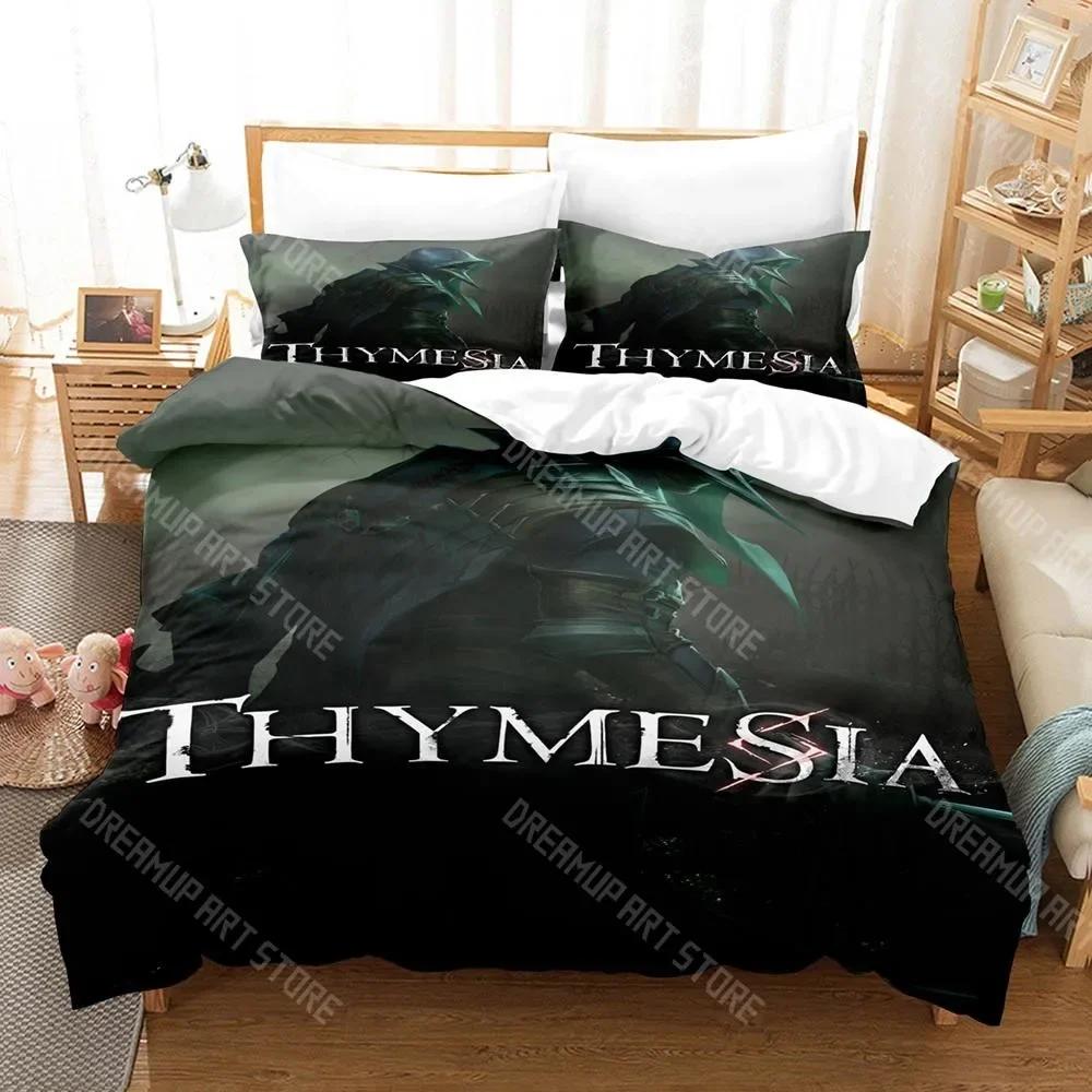 

3D Print Thymesia Bedding Set Single Twin Full Queen King Size Bed Set Aldult Kid Bedroom Duvetcover Sets EU Single 90x200cm