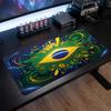 Brazil Football Crest Mouse Pad, Extended Non Slip Rubber Desk Mat for Gaming Office Laptop Fan Gift