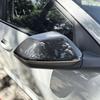 ABS Car Exterior Mirror Cover Side Rear View Mirror Covers Caps Compatible with Kia K4 2025-2026 Accessories (Carbon Fiber Style)