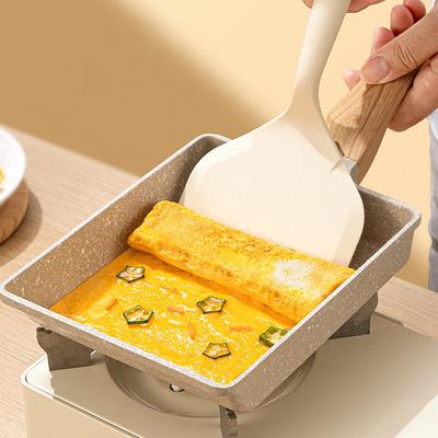 Silica Gel Spatula Household Kitchen Utensils Non Stick Cooking Shovel Integrated Silicone Kitchen Utensils Comfort Handle