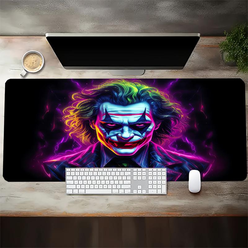 1pz Tappetino per Computer con Opera d'Arte Neon Joker con Stampa Vivace, Tappetini Mouse per Scrivania 209