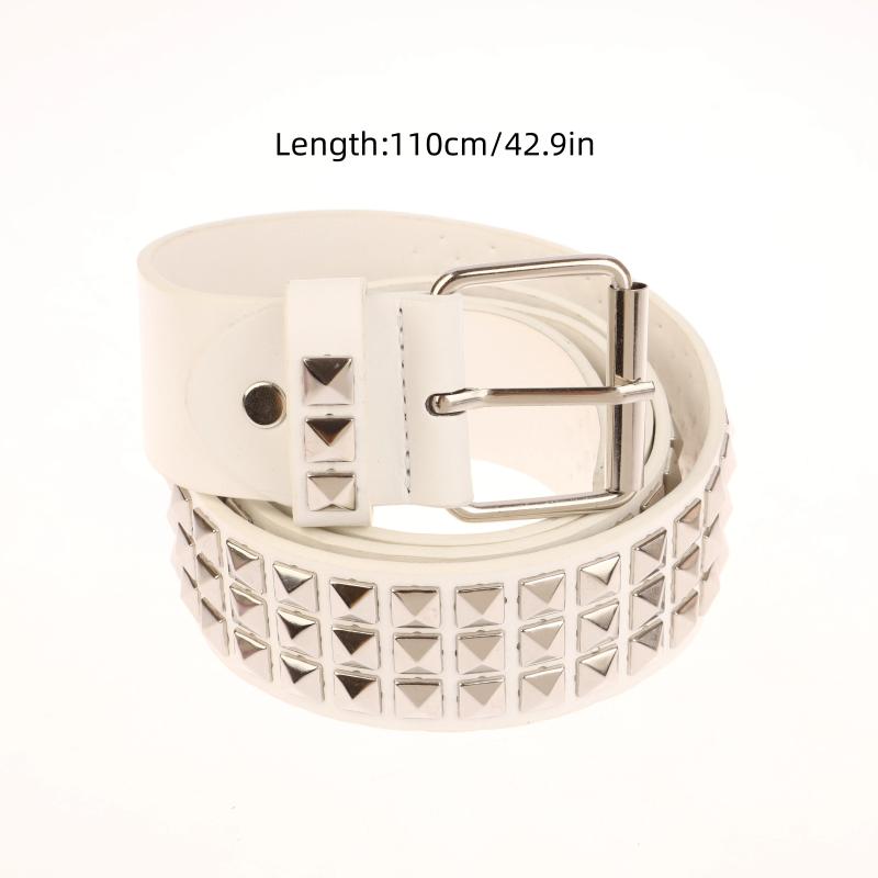 Buckle Belt Metal Vintage Men Women Belt Pu Leather Waistband Jeans Pants Decorative Belt