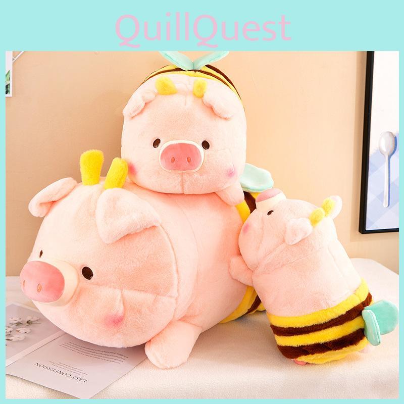 New Bee Pig Plush Toy Transforms Into Pig Doll Children's Companion Pillow Girls' Festival Gift