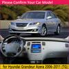 for Hyundai Grandeur Azera 2006 2007 2008 2009 2010 2011 Anti-Slip Mat Dashboard Cover Pad Sunshade Dashmat Car Accessories Rug