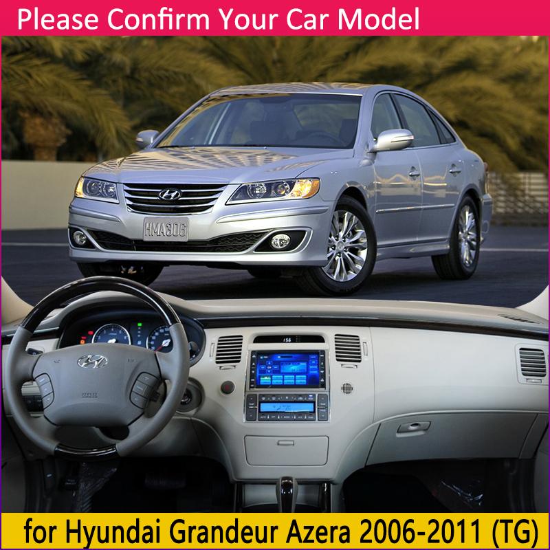 for Hyundai Grandeur Azera 2006 2007 2008 2009 2010 2011 Anti-Slip Mat Dashboard Cover Pad Sunshade Dashmat Car Accessories Rug