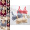Women Push Up Full Coverage Bra Deep-v Wireless Lace Bra For Comfortable All-day Wear