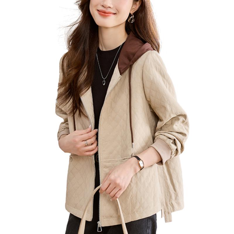 Women's Autumn 2024 Trendy Short Hooded Casual Jacket