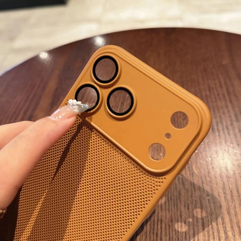 Für Für Iphone 17 Pro Max Wärmeableitung Harte Handyhülle für Für Iphone 17 Air 17pro 16E 16Promax Kühlende Wabenstruktur PC-Schale