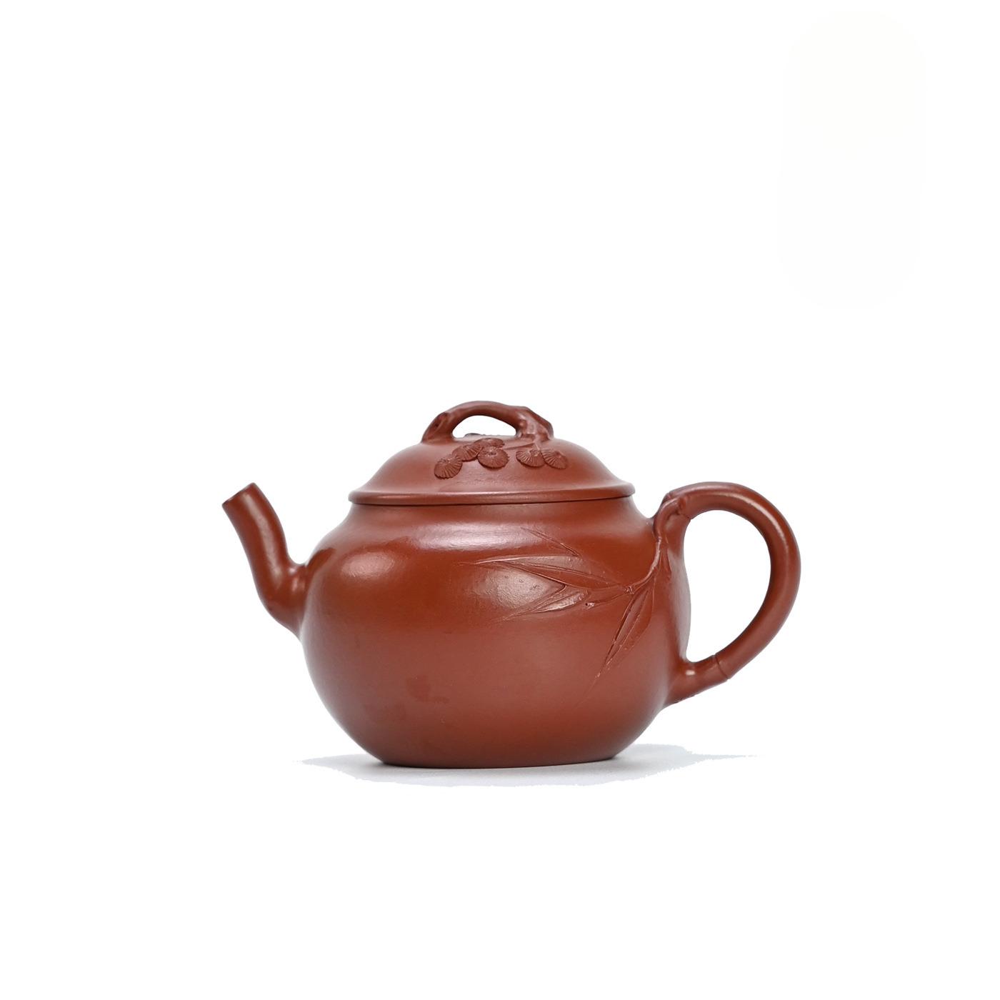 

100ml Soft Classic Yixing Purple Clay Teapots Handmade Bamboo Pot Raw Ore Dahongpao Mud Kettle Chinese Zisha Tea Set Ornaments