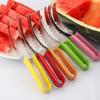 Stainless Steel Double-Headed Fruit Baller & Carving Knife with Watermelon Flesh Remover Spoon