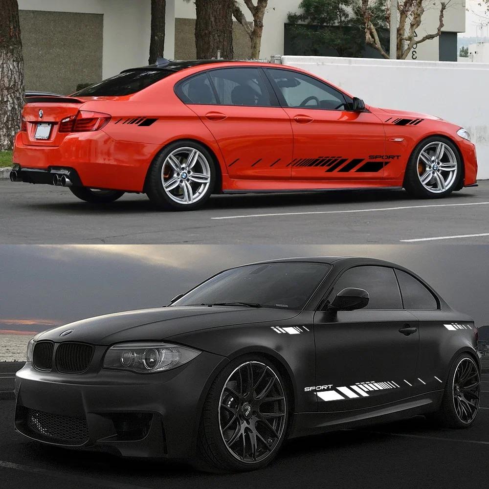Car Door Vinyl Decals Side Body Stripes Anti-scratch Stickers Accessories For BMW 1 Series E82 E87 E88 F20 F21 F70 E81 F40 F52