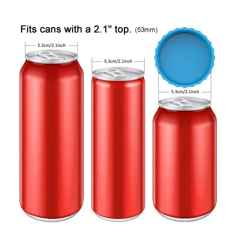 Drink Can Stopper Cans Seal Soft Leak-proof Silicone Water Cup Accessories Can Cover Drinks Reusable Drinking Utensils Beer 5