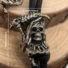 Sickle Grim Reaper Brass Knife Beads EDC DIY Woven Bracelets Lanyard Key Chain Pendant Accessories Men Outdoor Tool Hangings Charms