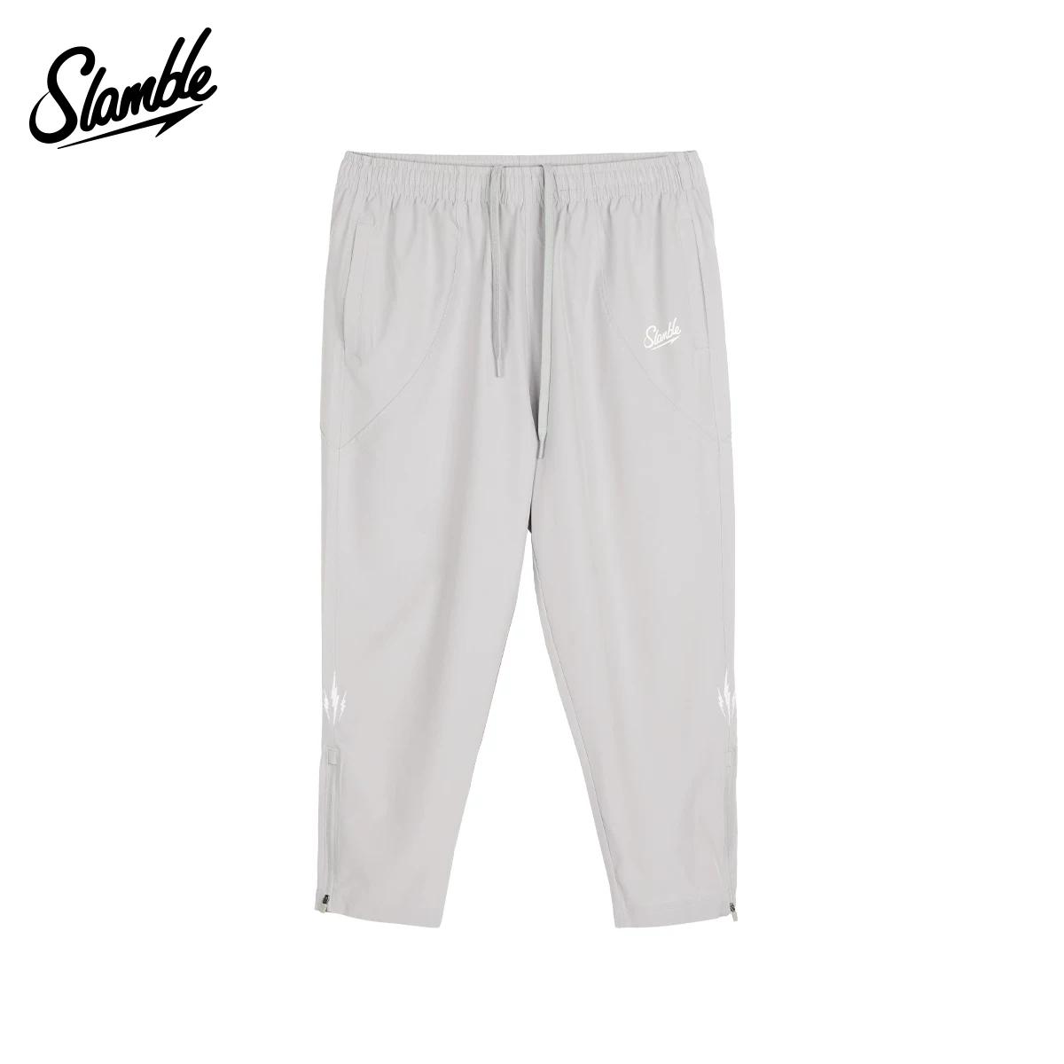 Slamble Zipper Basketball Quick-Drying Woven Trouser XL серый