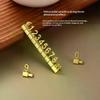 Gold 3D Combined Price Tag 12Pcs/Set Adjustable Number Signs Cube Dollar Euro Currency Symbol Jewelry Store Digital Price Tags