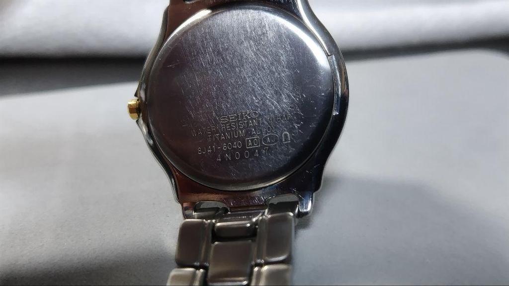 [USED] SEIKO DOLCE Titanium Navy Quartz 8J41-6040
