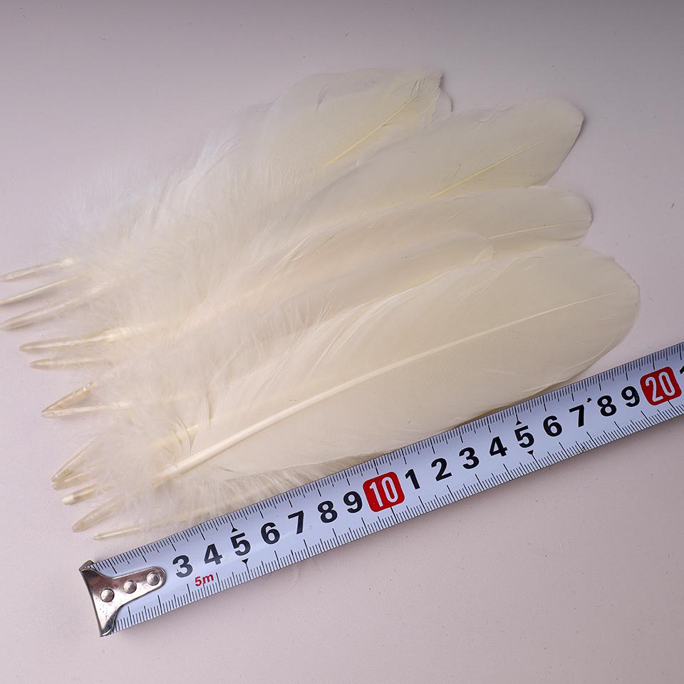 100Pcs Colored Goose Feathers for Decorating Christmas Crafts Dress Jewelry Fringe Accessories 6-8 inch 15-20CM
