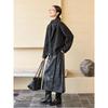 Women's 2025 Winter Herringbone Wool-Blend Lapel Coat