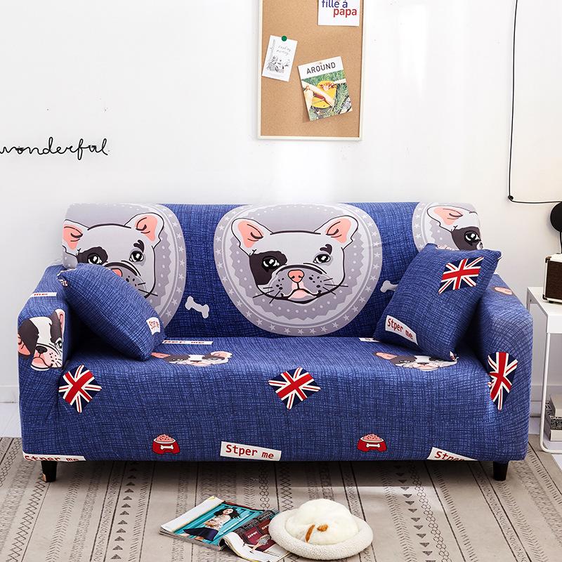 1PC Soft Stretch Sofa Slipcover with Elastic Loop Removable Sofa Cover, Couch Cover Furniture Protector for Bedroom Office Living Room Home Decor