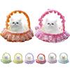 Simulation Cat Model Vivid Sounding Kitten Doll Lovely Miniature Figurine Decoration Faux Fur 3D Animal Figure Basket Model Car Ornament Craft Gift