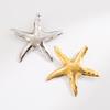 Creative Starfish Brooch - Summer Beach Vacation Style, Ocean Series, Stainless Steel Accessories (ZX0014)