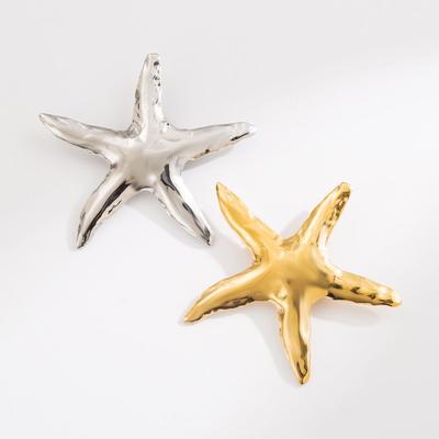 Kreative Seestern-Brosche - Sommer Strandurlaub Stil, Meeres-Serie, Edelstahl-Accessoires (ZX0014)