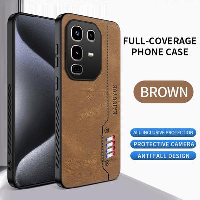 For Infinix Note 50 Pro Case Luxury Frosted Leather Silicone Fashion Design Shockproof For Infinix Note 50X 50S Back Funda Cover