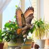 *Hot Sale Waterproof Bird Scarer Simulation Owl Bird Repellent Pest Control Artificial Scarecrow With Reflective