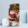Vinterkaffe Jul Fodral för Xiaomi Redmi Note 15 14 13 12 Pro Plus Fodral 14S 11S 11T 11E 10S 10 4G Mönster Skal Redm