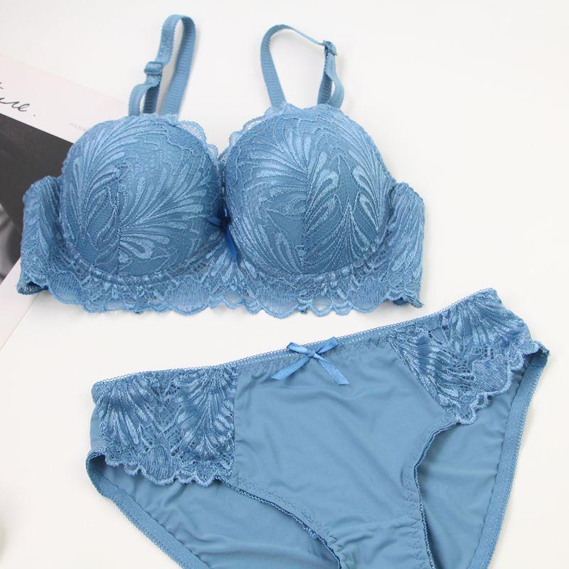 Europese en Amerikaanse Sexy Bh Sets Verzamelen Om Te Ondersteunen Anti-doorzakken Damesondergoed Huidvriendelijk Ademend en Comfortabel Ondergoed