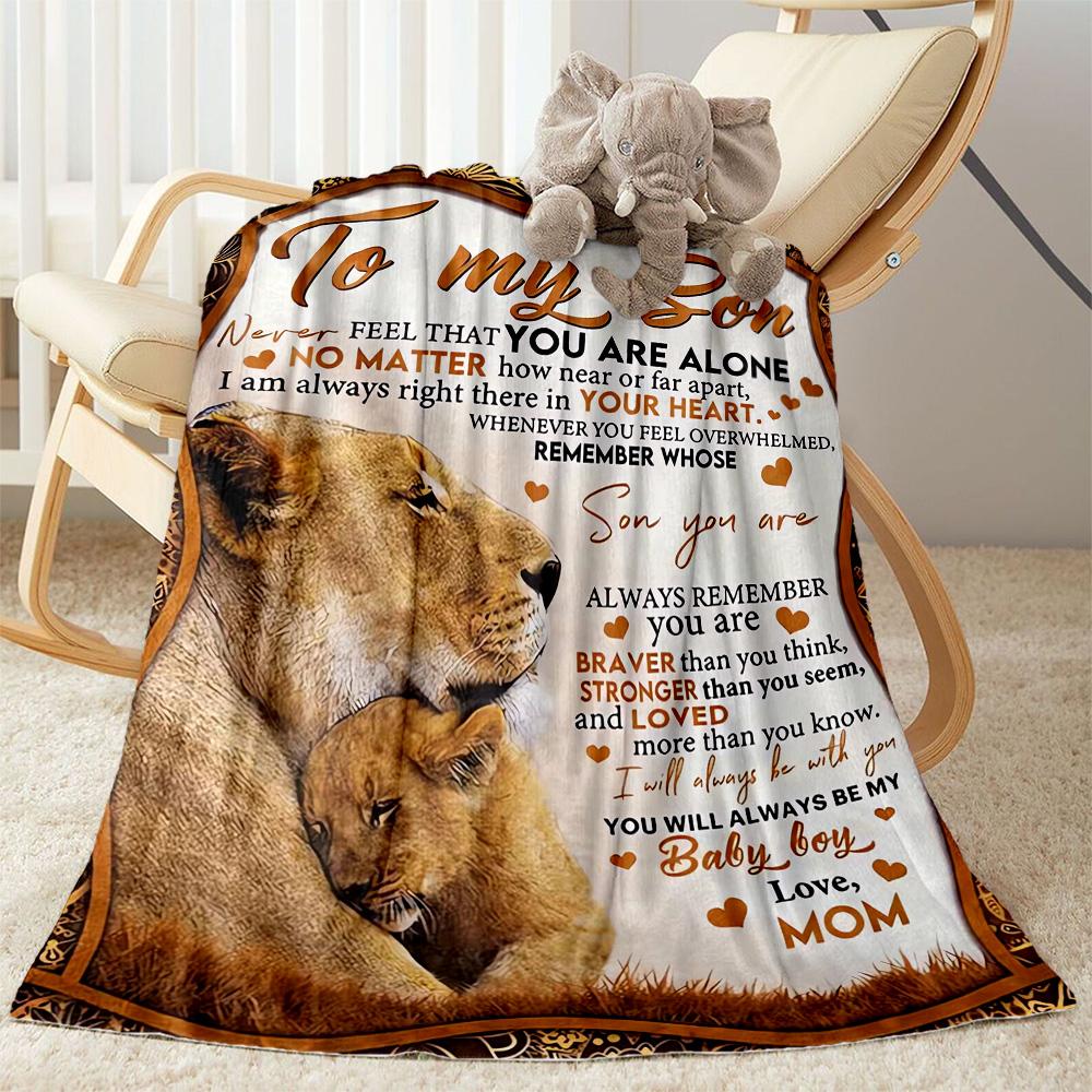 1pc Mom Quotes Blanket Comfortable Soft Lightweight Multi Purpose Blanket for Travel Camping Picnics Sofa Office Bed Living Room Gift for Friends