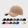 Podzimní Nový Jehněčí Kašmírový Teplý Baseballová Čepice Zimní Sluneční Čepice Jednobarevná Dámská Dospívající Medvídkový Sametová Snapback Čepice Hip Hop Rybářská Čepice