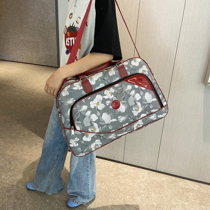 Women's Personalized Niche Print Portable Travel Bag Practical Storage Clothing Luggage Bag