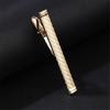 Gentlemen Engraved Alloy Tie Clip Wedding Party Jewelry Brass Gold Tie Bar Clip
