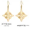 Skyrim Witch Knot Drop Earrings Stainless Steel Valknut Triskelion Ankh Cross Pentacle Earrings Amulet Jewelry Birthday Gift