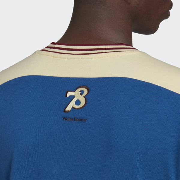 Adidas Originals Wales Bonner T Shirt Men's Marine Blue HC1652