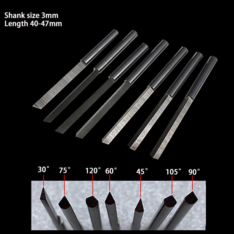 Graveerbeitels voor Sieraden Driehoekige Graveerbeitel Metalen Graveerbladen Sieraden Gereedschap Pneumatisch Graveren