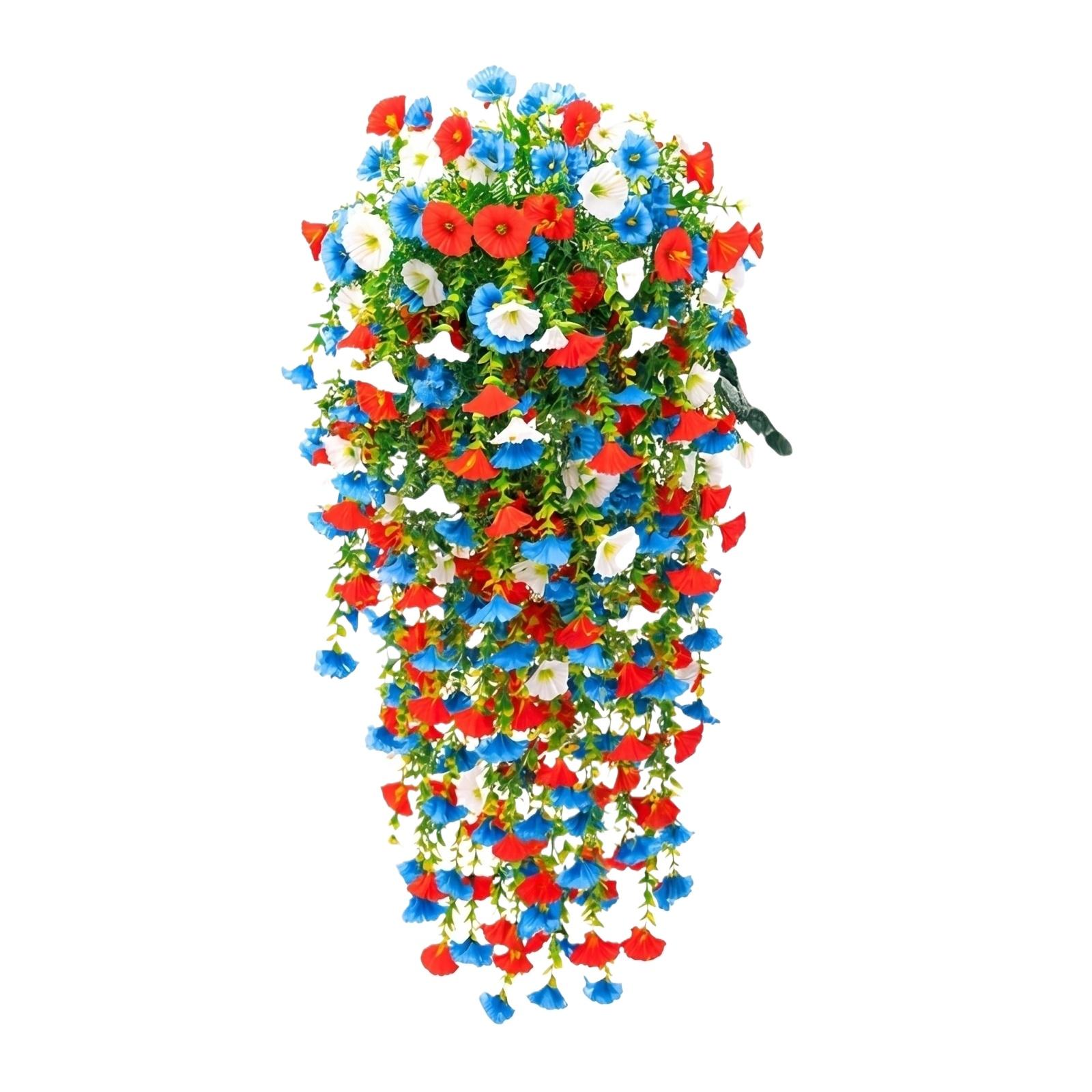 

Artificial Morning Hanging for Outdoor Patio Living Room Balcony Decorative Wall Hanging Simulation Flower Garland one size