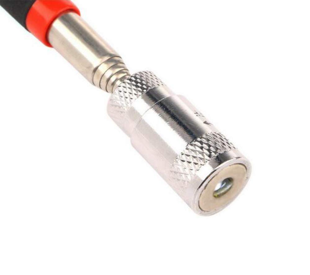 HJ Magnet, Ausziehbar, Stiftförmig, Langer Magnet mit LED-Licht, Starkes magnetisches Aufnahmewerkzeug mit Antennenform (2er Set)