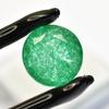 Natural Green Emerald Loose Gemstone Flawless Round Cut 26.35 Ct for Jewelry Making and Crafts