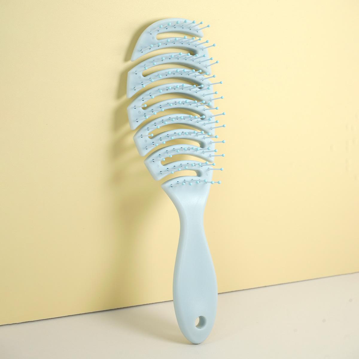 

Multicolor Hollow Out Hair Brushes Set Flexible Bristles for Gentle Detangling Styling All Hair Types Daily Use Scalp Massage