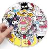 51 Cartoon Sanrio Epoxy Stickers: Cute KT Cat, Pompompurin, Kuromi for Water Bottles & Phone Cases