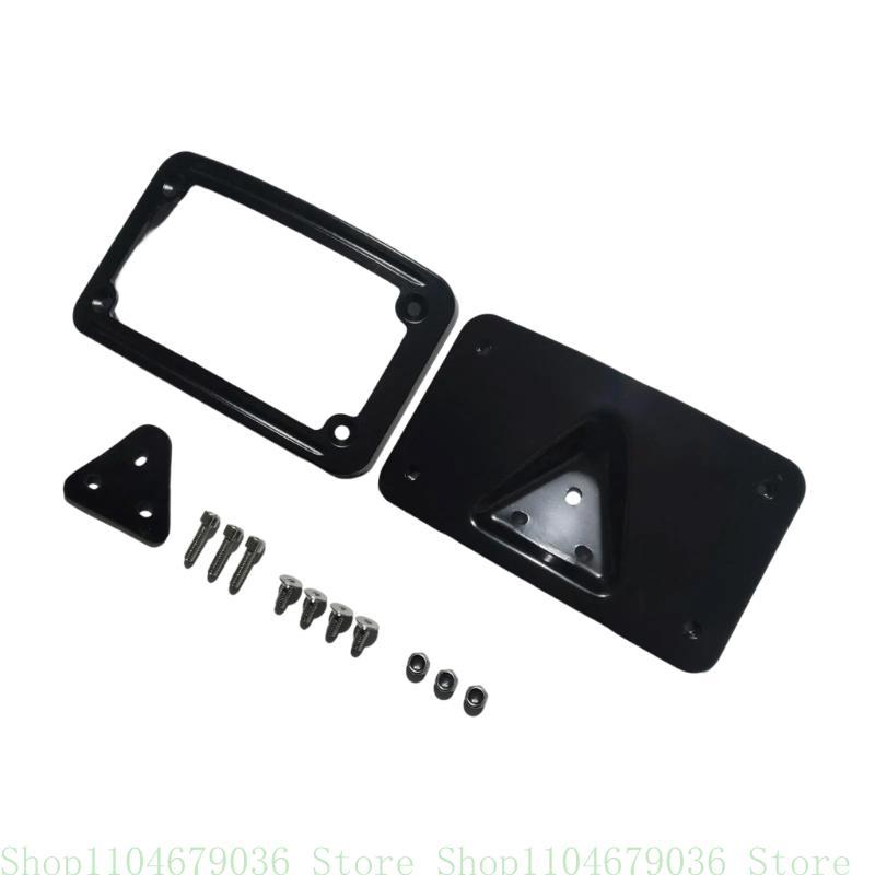 Water Resistant Stylish 3 Hole Motorcycle License Plate Frame Mount Bracket for Enhancing Vehicle Appearance