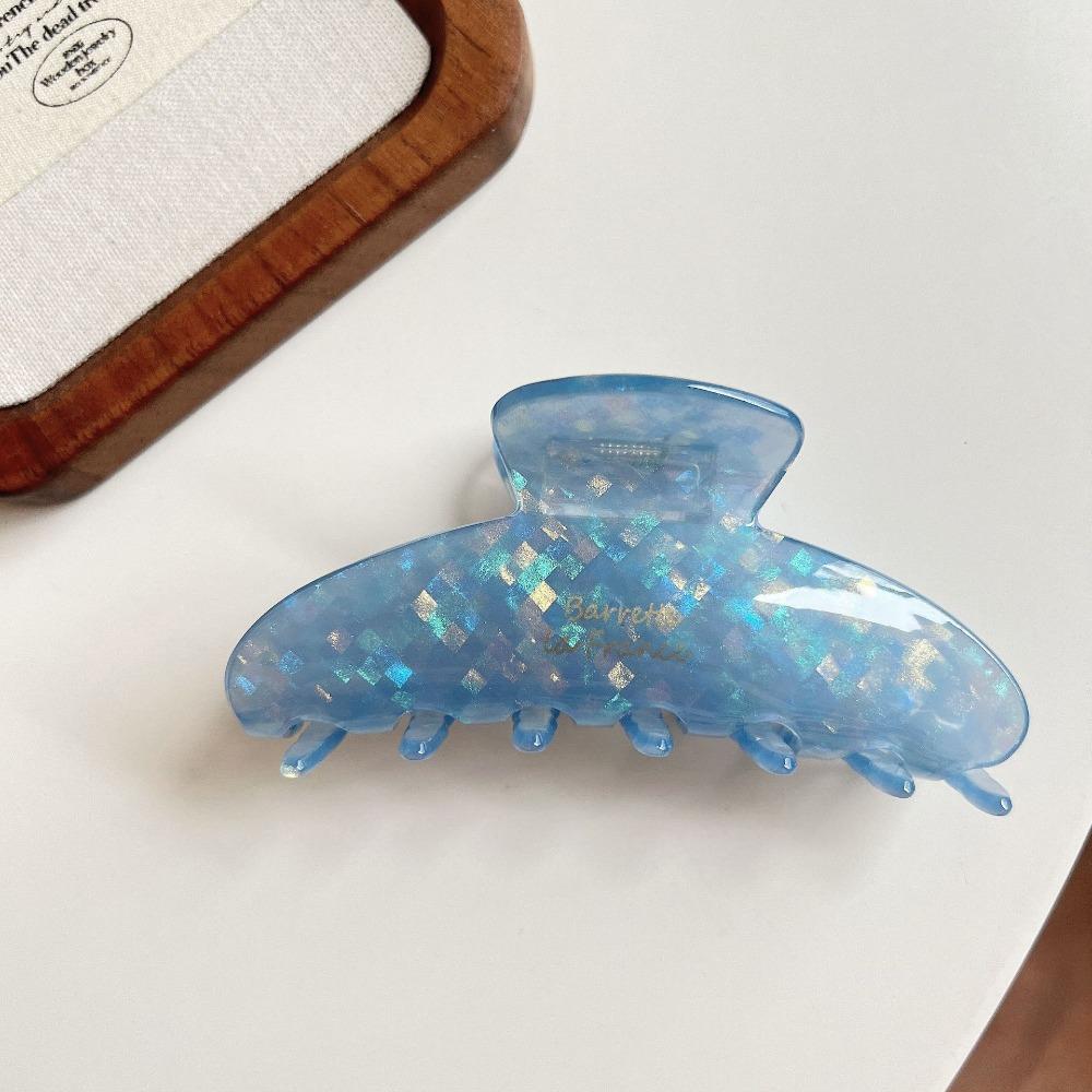 Acetic Acid Acetate Hair Claw Fresh Flower Hair Claw Fashion Irregular Pattern Shark Clip  Travel