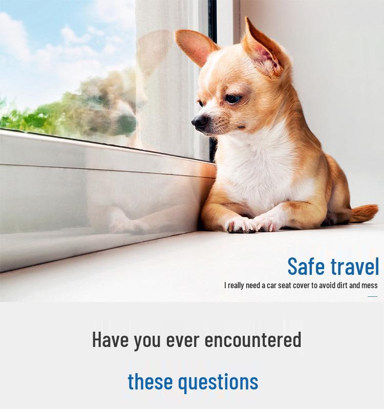 Waterproof Pet Car Seat Cover for Medium to Large Dogs – Dirt-Proof and Ideal for Back Seats.