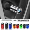 BXZ1 4pcs Metal Car Wheel Tire Valve Air Stem Cap Covers For M M3 M5 F10 F30 F20 E28 E30 E34 E36 E39 E46 E91 Performance X1 X2 X5