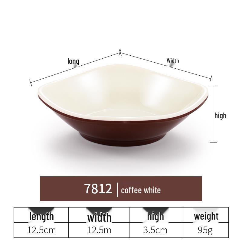 Imitation Porcelain Melamine Dipping and Snack Dish for Restaurants